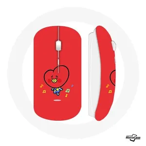 Souris Sans Fil BTS Bangtan Garçons BT21 TATA V Fond Rouge (Maniacase) pas cher