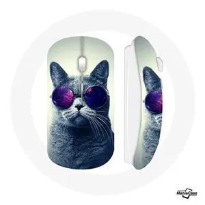 Souris Sans Fil Chat Lunettes violettes Style (Maniacase) pas cher