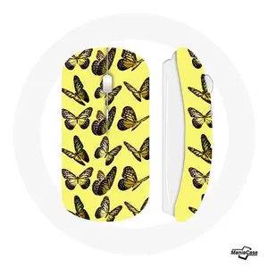 Souris Sans Fil Papillons Fond Jaune (Maniacase) pas cher