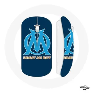 Souris Sans Fil Olympique de marseille OM logo bleu (Maniacase) pas cher