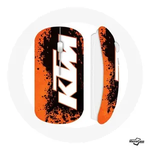 Souris Sans Fil KTM Logo blanc fond orange (Maniacase) pas cher