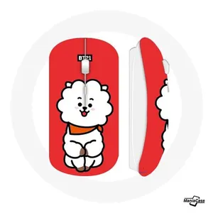 Maniacase Souris Sans Fil BTS Bangtan Garçons BT21 RJ de Jin Fond Rouge () pas cher