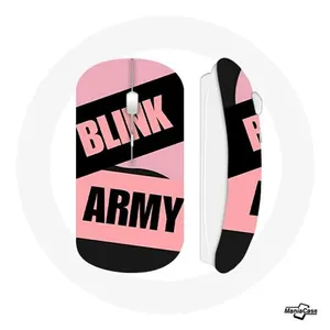 Souris Sans Fil BTS ARMY Et Blackpink Blink Rose Noir (Maniacase)