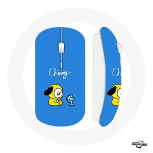 Souris Sans Fil Bangtan BTS BT21 Chimmy Jimin Fond Bleu (Maniacase)