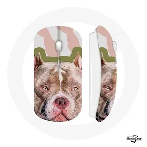 Souris Sans Fil Chien de Pitbull marron (Maniacase) pas cher