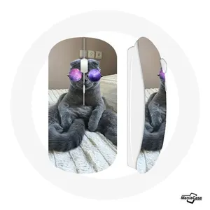 Souris Sans Fil Chat avec Lunettes de vue violettes (Maniacase) pas cher