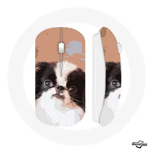 Maniacase Souris Sans Fil Epagneul japonais Noir et Blanc Race de chiens () pas cher