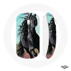 Souris Sans Fil Cheval Noir De La Race Frisonne (Maniacase) pas cher