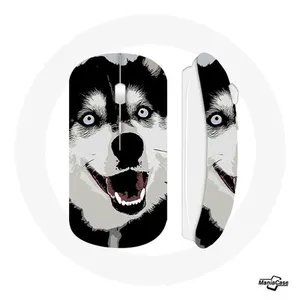 Souris Sans Fil Husky de Sibérie Yeux Bleus (Maniacase) pas cher
