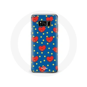 Maniacase Coque pour Samsung Galaxy S8 BTS Bangtan Garçons BT21 TATA de V Fond Bleu pas cher