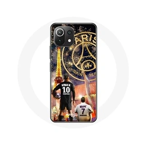 Maniacase Coque pour Xiaomi Mi 11 Lite PSG Neymar et Mbappé Joyeux noël pas cher