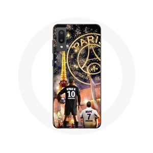 Maniacase Coque pour Samsung Galaxy A02 PSG Neymar et Mbappé Joyeux noël pas cher