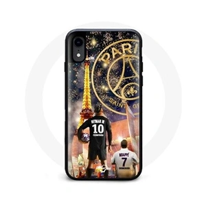MANIACASE Coque pour Iphone XR PSG Neymar et Mbappé Joyeux noël pas cher