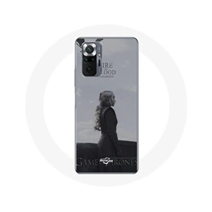 Comparateur de prix : Maniacase Coque pour Xiaomi Redmi Note 10 Pro Game of Thrones Saison 8 Daenerys Targaryen feu et sang Le Trône de Fer Logo Gris