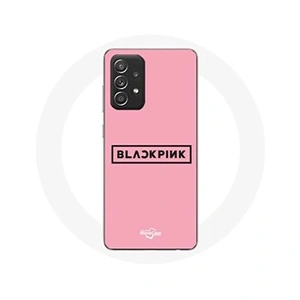 Maniacase Coque pour Samsung Galaxy A33 5G Blackpink Groupe de K-pop Logo Fond Rose pas cher