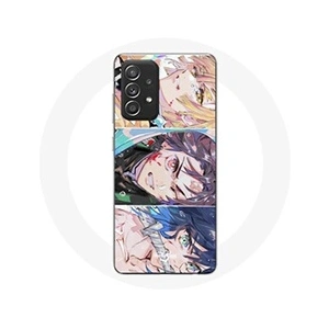 Maniacase Coque pour Samsung Galaxy A33 5G Tanjiro Inosuke et Zenitsu Demon Slayer Kimetsu no Yaiba Manga pas cher