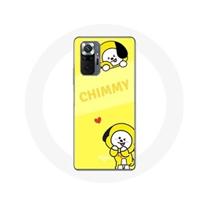 Maniacase Coque pour Xiaomi Redmi Note 10 Pro BTS Bangtan BT21 Chimmy Jimin Fond Jaune