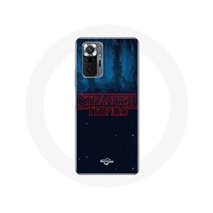 Comparateur de prix : Maniacase Coque pour Xiaomi Redmi Note 10 Pro Stranger Things logo Fond Bleu de la saison 2
