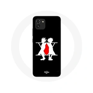 Maniacase Coque pour Samsung Galaxy A03 Hunter x Hunter Manga Logo Noir pas cher