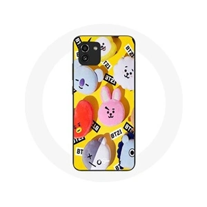 Maniacase Coque pour Samsung Galaxy A03 BTS Bangtan Sonyeondan BT21 Tata Chimmy Cooky Rj Shooky Koya Mang Et Van pas cher