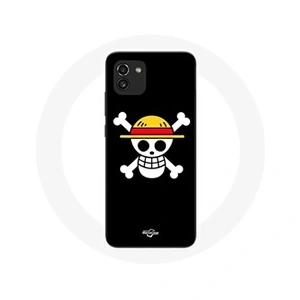 Maniacase Coque pour Samsung Galaxy A03 One Piece Manga Tete de Mort Fond Noir pas cher