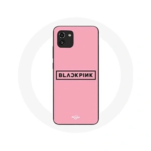 Comparateur de prix : MANIACASE Coque pour Samsung Galaxy A03 Blackpink Groupe de K-pop Logo Fond Rose