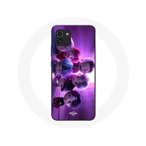 Maniacase Coque pour Samsung Galaxy A03 BTS TinyTAN Animation Affiche RM Jin Suga J-Hope Jimin V Et Jungkook Mic Drop