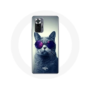MANIACASE Coque pour Xiaomi Redmi Note 10 Pro Chat lunettes Style pas cher