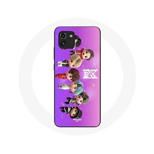 Comparateur de prix : Maniacase Coque pour Samsung Galaxy A03 BTS TinyTAN Animation Affiche RM Jin Suga J-Hope Jimin Jungkook Et V Mic Drop Danse