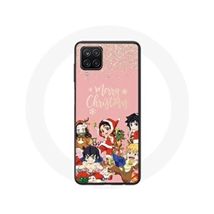 Maniacase Coque pour Samsung Galaxy A12 Demon slayer merry christmas affiche Anime Manga pas cher