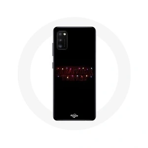 Maniacase Coque pour Samsung Galaxy A41 Stranger Things Affiche Logo Joyeux noël pas cher