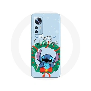 Maniacase Coque pour Xiaomi Mi 12 / 12X Stitch neige joyeux Noël bleu pas cher