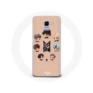 Comparateur de prix : Maniacase Coque pour Samsung Galaxy J6 2018 BTS TinyTAN Animation Affiche RM Jin Suga J-Hope Jimin V Et Jungkook