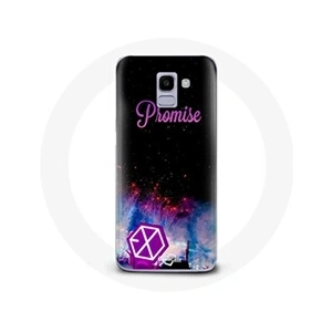 Comparateur de prix : Coque pour Samsung Galaxy A8 2018 Exo Groupe K-pop Logo Chanson Promise