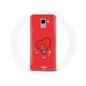 Comparateur de prix : Coque pour Samsung Galaxy A6 2018 BTS Bangtan Garçons BT21 TATA V Fond Rouge