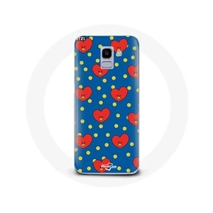 Comparateur de prix : Maniacase Coque pour Samsung Galaxy A6 2018 BTS Bangtan Garçons BT21 TATA de V Fond Bleu
