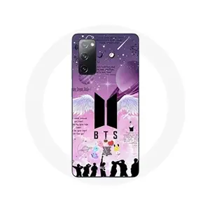 Comparateur de prix : Maniacase Coque pour Samsung Galaxy S20 FE BTS Bangtan Affiche Signature Logo Noir