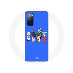 Comparateur de prix : Maniacase Coque pour Samsung Galaxy S20 FE BTS BT21 Tata Chimmy Cooky Rj Koya Shooky Et Mang Jouent De la musique Fond Bleu