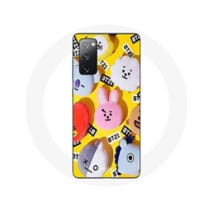 Maniacase Coque pour Samsung Galaxy S20 FE BTS Bangtan Sonyeondan BT21 Tata Chimmy Cooky Rj Shooky Koya Mang Et Van pas cher