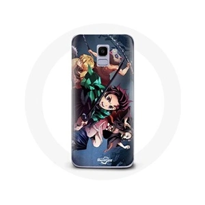 Maniacase Coque pour Samsung Galaxy A8 2018 Tanjiro Nezuko et Inosuke Slayer Kimetsu no Yaiba Manga pas cher