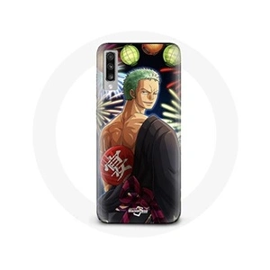 Maniacase Coque pour Samsung Galaxy A70 One Piece Joyeux noël Zoro Anime Manga pas cher