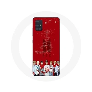 Maniacase Coque pour Samsung Galaxy A71 BTS Bangtan Garçons Fond Rouge Cadeau de Noël 2023 pas cher