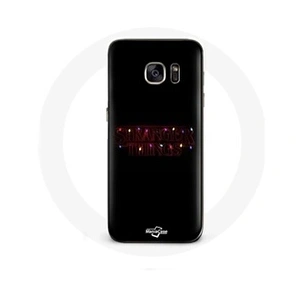 Maniacase Coque pour Samsung Galaxy S6 Stranger Things Affiche Logo Joyeux noël pas cher