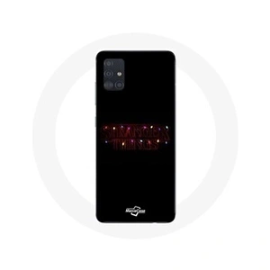 Maniacase Coque pour Samsung Galaxy A71 Stranger Things Affiche Logo Joyeux noël pas cher