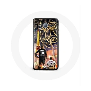 Maniacase Coque pour Samsung Galaxy J3 PSG Neymar et Mbappé Joyeux noël pas cher