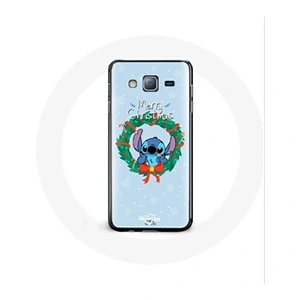 Maniacase Coque pour Samsung Galaxy J5 2016 Stitch neige joyeux Noël bleu pas cher