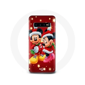 Maniacase Coque pour Samsung Galaxy S10 Edge Mickey Mouse et Minnie Mouse le jour de Noël pas cher