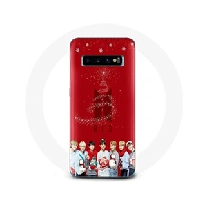 Maniacase Coque pour Samsung Galaxy S10 Edge BTS Bangtan Garçons Fond Rouge Cadeau de Noël 2023 pas cher