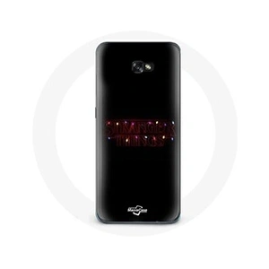 Maniacase Coque pour Samsung Galaxy A8 2016 Stranger Things Affiche Logo Joyeux noël pas cher