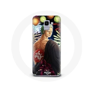 Maniacase Coque pour Samsung Galaxy J6 2018 One Piece Joyeux noël Zoro Anime Manga pas cher